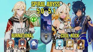 C6 Kaveh Burnational & C6 Kaeya Cool Rock ft. Xilonen | Spiral Abyss 5.1 - 5.0 | Genshin Impact