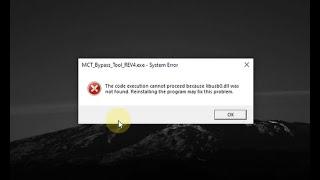 MCT Bypass Tool Rev4 Error Libusb0 dll