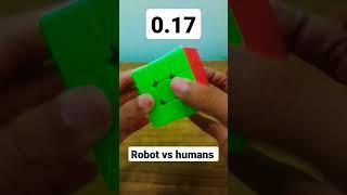 Robot vs humans ..#shorts #Cube #skit #cubing #respect #1000IQ