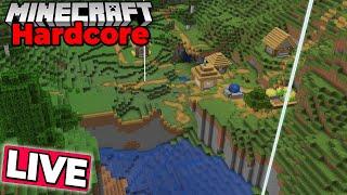 Plains village? NO! River Village! Day 8,600+ Hardcore Minecraft 1.21.4 survival