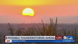 Weather live shot KTSM 9 News Today