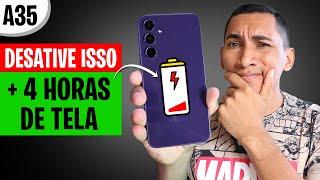 Desative o VILÃO da BATERIA do Galaxy A35 5G - Antes que seja tarde