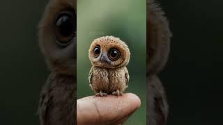 Adorable Owl Moments  | The Cutest Owl You'll Ever See! #shorts #animals #owl