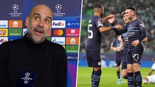 5-0 and still not satisfied! Pep Guardiola reacts to rampant Man City display at Sporting