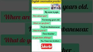 English conversation practice. #english #spokenenglish #learnenglish #conversation #vocabulary