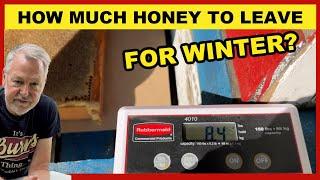 Beekeeping Formula For How Much Honey To Leave For Winter