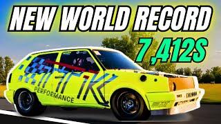 NEW WORLD RECORD: Volkswagen Golf MK2 Runs the 1/4-Mile in 7.412 Seconds!