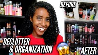 NATURAL HAIR PRODUCT DECLUTTER & ORGANIZATION + SURPRISE GIVEAWAY! (CLOSED) | Lydia Tefera