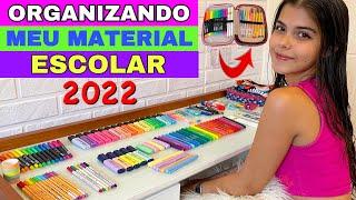 ORGANIZANDO MEU MATERIAL ESCOLAR 2022 !! VOLTA ÀS AULAS | NICOLE DUMER