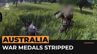 Australia strips medals from commanders over Afghan war crimes | Al Jazeera Newsfeed