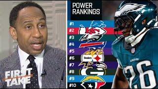 FIRST TAKE | Stephen's A-List: Eagles are in the top 3 strongest teams along with the Chiefs & Lions