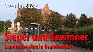 "Sieger und Gewinner" Landtagswahlen in Brandenburg / Spaziergang in Stendal 16.09.2024