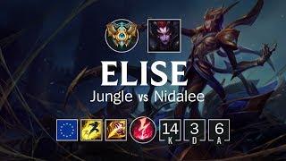 Elise Jungle vs Nidalee - EUW Challenger Patch 8.13