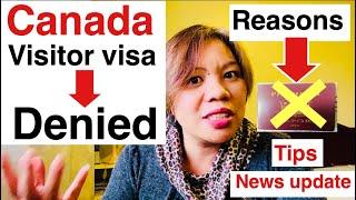 Reasons why Canada visitor visa denied/refused