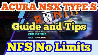 NFS No Limits | Acura NSX Type S | Tips and Tricks