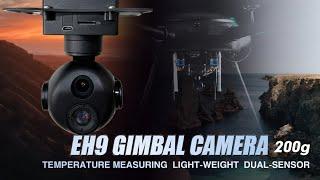 Foxtech EH9: Compact 200g Dual-Sensor Gimbal Camera with Temperature Measuring