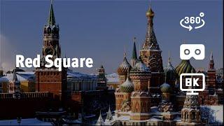 Red Square, Moscow, Russia. The main square of the country (VR video 360 8K)