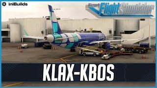 Fenix A321 | Cross Country Long-haul | iniBuilds KLAX - Boston | VATSIM