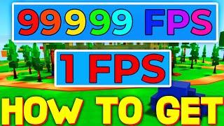 HOW TO GET 1 FPS & 9999 FPS in FLEX YOUR FPS! ROBLOX