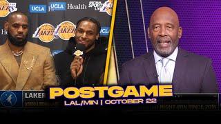 Lakers/TWolves Postgame x Analysis: J.Worthy, Bron, Bronny, AD, Redick Reactions | Oct 22, 2024