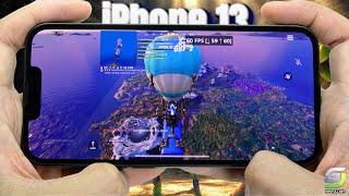 iPhone 13 Fortnite Mobile Gameplay 2024 | Apple A15