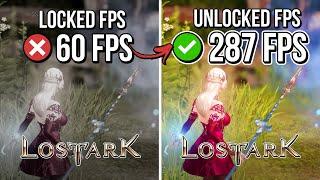  LOST ARK: HOW TO QUICKLY UNLOCK/UNCAP YOUR FPS  | Increase FPS Lost Ark ️