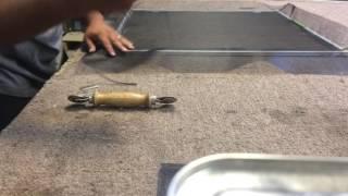 How to rescreen a window screen in 3 minutes