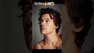 Harry Styles now vs then #thenandnow #viral #shorts #fyp #foryou #harrystyles