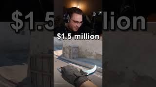 ohnePixel shows the $1.5 MILLION! blue gem karambit in Counter-Strike 2