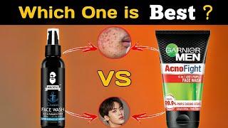 Muuchstac Ocean Face Wash VS Garnier Acnofight Face Wash || Muuchstac Face Wash VS Garnier Face Wash