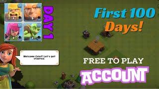 Clash Of Clans Free To Play Series Day 1 | COC