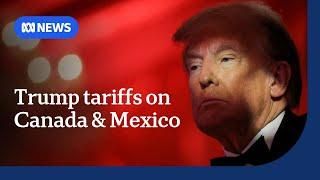 Donald Trump announces 25% tariffs on Mexico and Canada | ABC NEWS