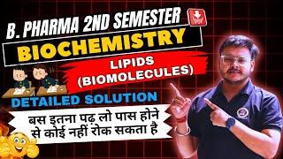 Unit 1 Biomolecules (complete) | Carbohydrates | Lipids | Part 2 | Biochemistry b pharm 2nd semester