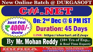 C#.NET Online Training @ DURGASOFT