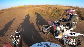 Обзор трассы в приморском. Один круг+телеметрия. Gopro on board, motocross race.