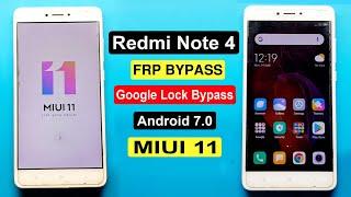 Redmi Note 4 FRP Unlock || Xiaomi Note 4 Google Lock Bypass MIUI 11 Update Without PC ||