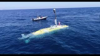 research submarine Boeing Echo Voyager  drone view