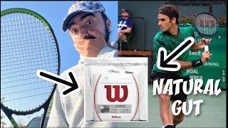 PLAYING with NATURAL GUT - Tennis String Review and Match