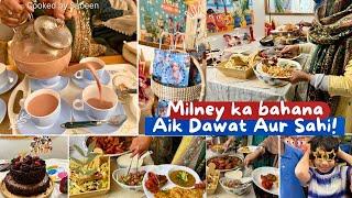 A Dawat to Remember! I managed BBq ,Birthday ,Dinner together | Menu & table setting |CookedbySabeen