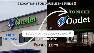 NASHVILLE GOODWILL BINS WERE A HOT MESS  BUT I SURVIVED & FOUND SOME GREAT PIECES!