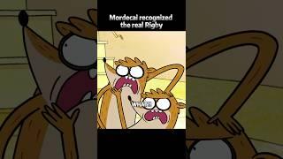 Mordecai recognized the real Rigby ‍ #shorts #regular
