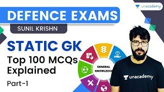 Static GK Top 100 MCQs Explained | Part-1 | Sunil Krishn | Unacademy - Shaurya