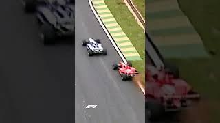 Magic Montoya! Juan Pablo Muscles Past Schumacher!  #Shorts