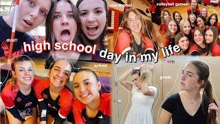 day in my life as a junior in high school! | volleyball games, school, grwm & more! ️