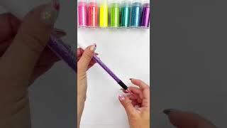 How to make glitter pens