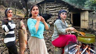 Iranian Village Cooking: Rural Girls’ Secret Fish Recipes & Baking Fresh Onion Bread