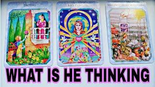 WHAT IS HE THINKING RIGHT NOWTarot Pick a card tarot Reading.