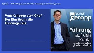 fpg321 – Vom Kollegen zum Chef – der Einstieg in die Führungsrolle