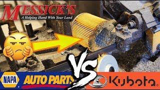 NAPA VS KUBOTA (hydraulic oil filters) - What's inside???