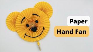 How To Make Paper Hand Fan For Kids / Nursery Craft Ideas / Paper Craft Easy / KIDS crafts